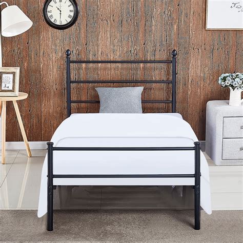 metal halfway house cot frame|Twin Size Metal Platform Bed Frame With Fence, Trundle Bed, .